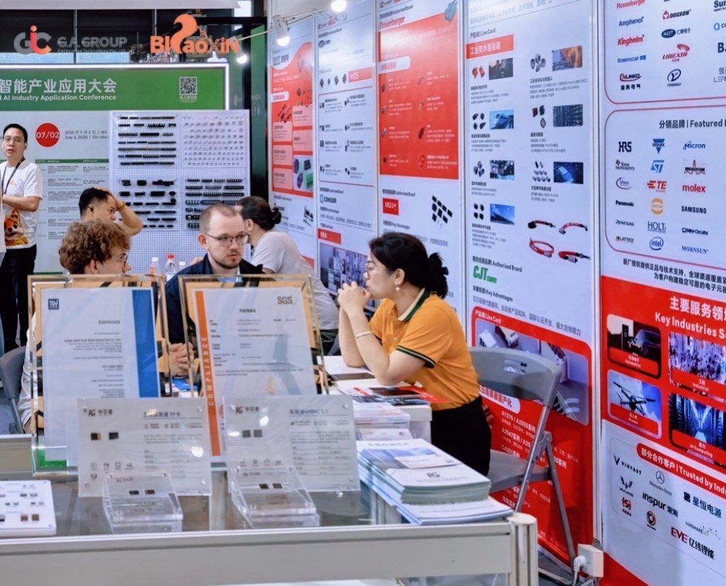 G.A. Group Salesman Discussing Products with Client at electronica Shanghai 2026